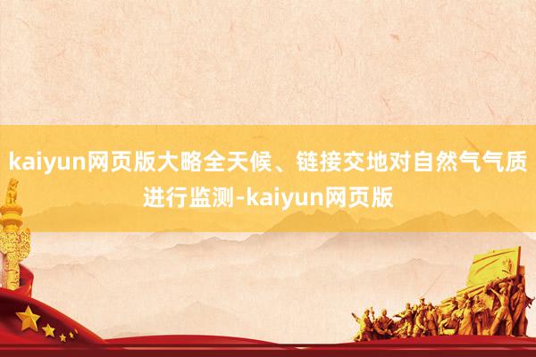 kaiyun网页版大略全天候、链接交地对自然气气质进行监测-